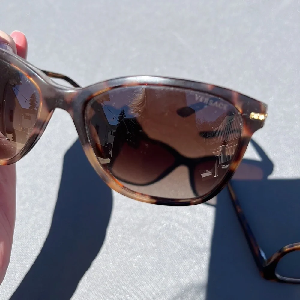 Versace sunglasses with gold rhinestones - Picture 3 of 11